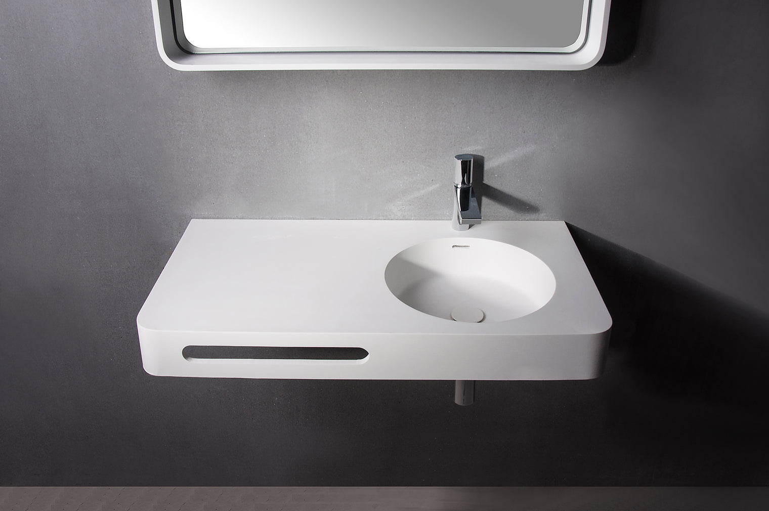 Cirque WM 75R-WALL MOUNT WASHBASINS-訂造一體無縫洗手盆,Tailor made Washbasins,waterbasin hk, 浴室物料,浴室裝修,訂造洗手盆,浴室翻新,Bathroomware ,Bespoke bathroom,浴室配件,訂造浴室潔具,訂造浴室傢俬,香港 浴室設計 公司,best custom bathroom furniture HK, Infinite Bath