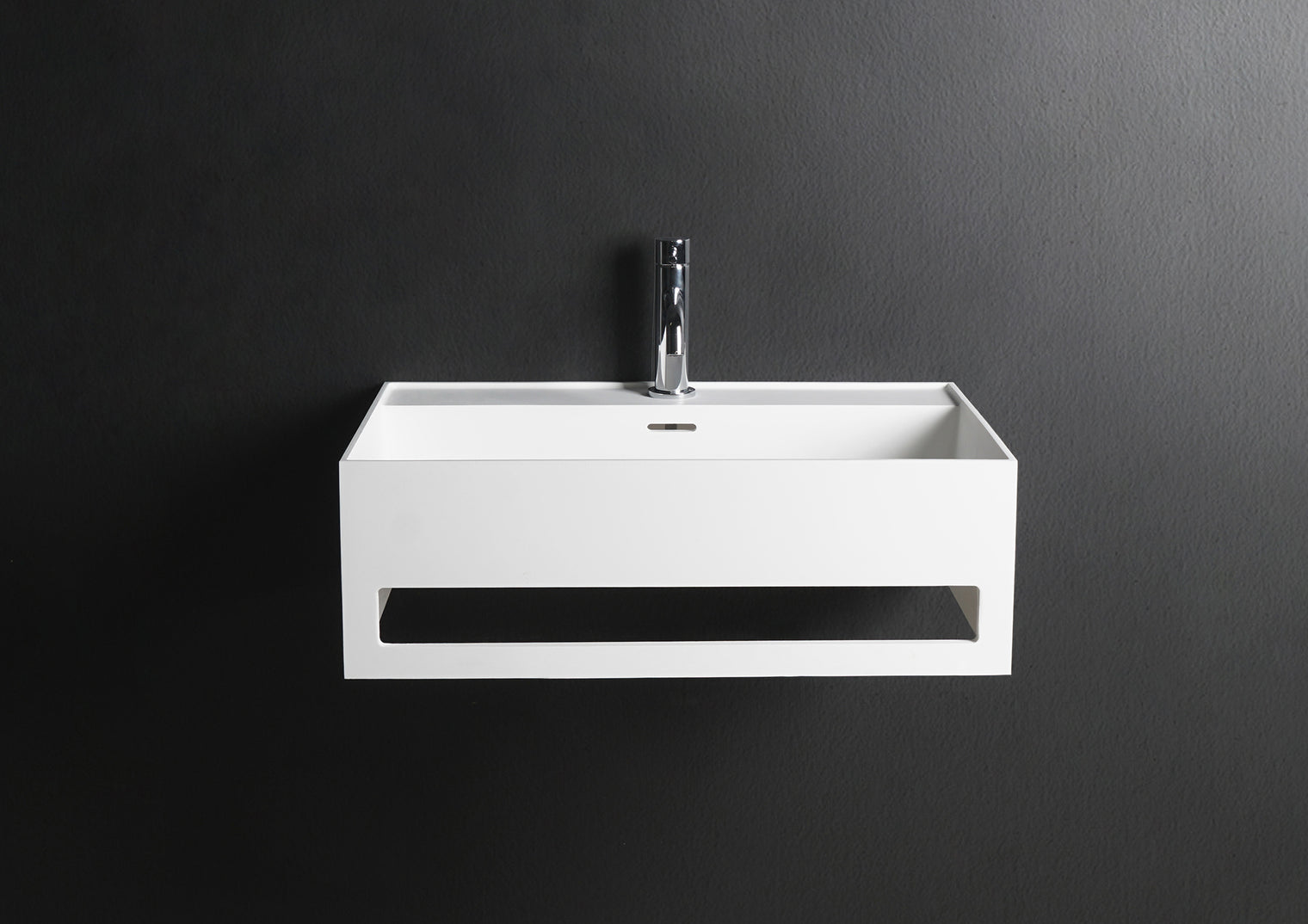CUBE-X WM 40 w/Towel Bar-WALL MOUNT WASHBASINS-訂造一體無縫洗手盆,Tailor made Washbasins,waterbasin hk, 浴室物料,浴室裝修,訂造洗手盆,浴室翻新,Bathroomware ,Bespoke bathroom,浴室配件,訂造浴室潔具,訂造浴室傢俬,香港 浴室設計 公司,best custom bathroom furniture HK, Infinite Bath