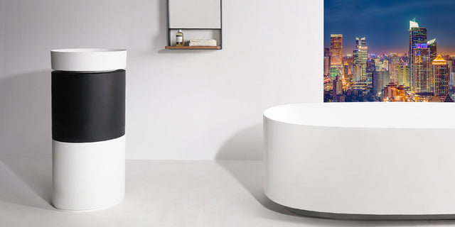 Pedestal Washbasins-INFINITE BATH, 訂造浴室潔具,Hong Kong custom bathtub,Hong Kong bathroom design company, Luxury bathtub brands Hong Kong,浴室配件,浴缸香港,Bespoke bathroom,浴室設計 公司