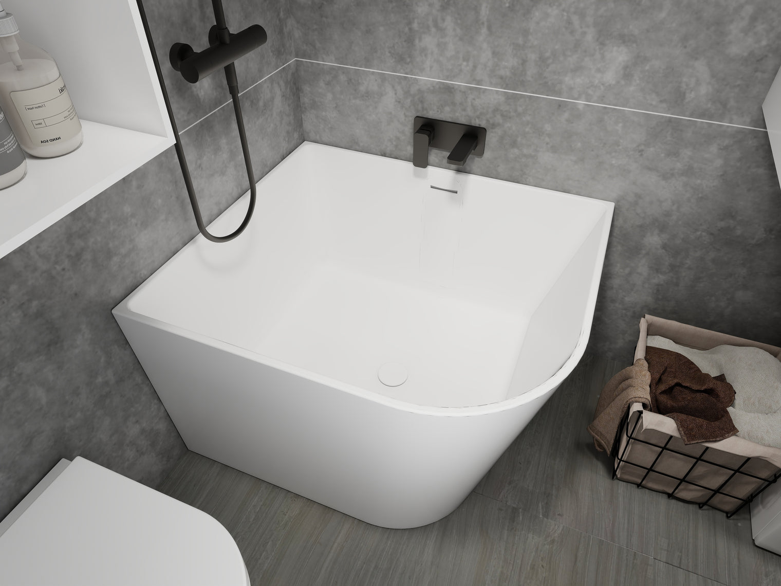 Siena 90R-BATHTUBS-INFINITE-訂造洗手盆,浴室翻新, small size bathtubs, custom-made bathtub HK,freestanding bathtub Hong Kong, 獨立式 浴缸 香港, premium bathtub brands HK, Where to buy bathtubs in Hong Kong, best custom bathroom furniture HK, Infinite Bath, Infinite浴缸, Cloakroom,Vanities, Mirrors,Bathroom Furniture, 浴室裝修,浴室 櫃 訂造