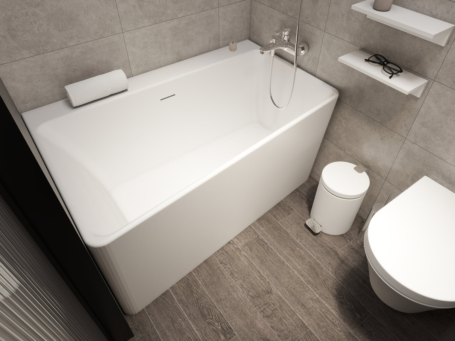 Venice 120R-BATHTUBS-INFINITE-訂造洗手盆,浴室翻新, small size bathtubs, custom-made bathtub HK,freestanding bathtub Hong Kong, 獨立式 浴缸 香港, premium bathtub brands HK, Where to buy bathtubs in Hong Kong, best custom bathroom furniture HK, Infinite Bath, Infinite浴缸, Cloakroom,Vanities, Mirrors,Bathroom Furniture, 浴室裝修,浴室 櫃 訂造