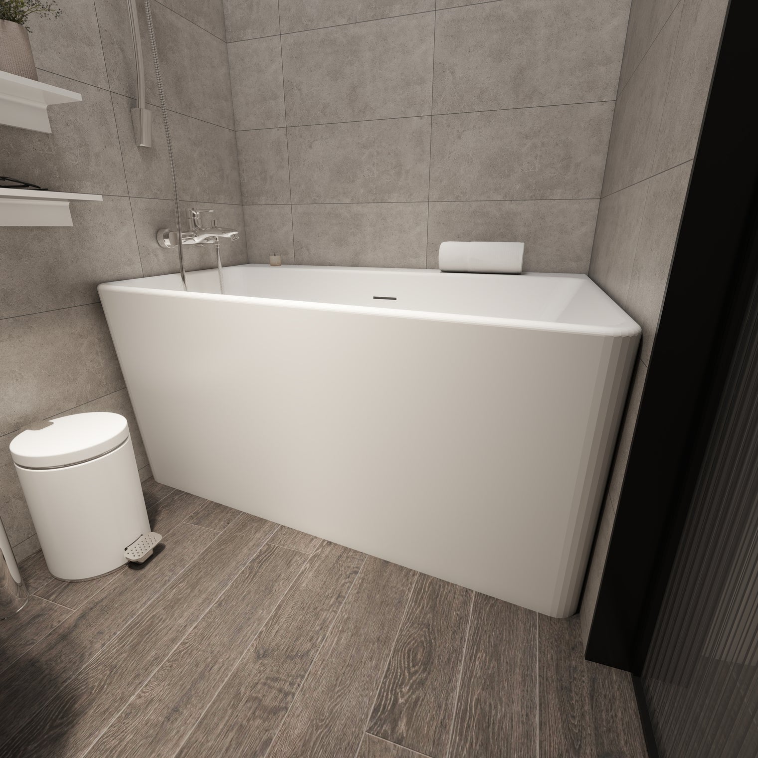 Venice 120L-BATHTUBS-INFINITE-訂造洗手盆,浴室翻新, small size bathtubs, custom-made bathtub HK,freestanding bathtub Hong Kong, 獨立式 浴缸 香港, premium bathtub brands HK, Where to buy bathtubs in Hong Kong, best custom bathroom furniture HK, Infinite Bath, Infinite浴缸, Cloakroom,Vanities, Mirrors,Bathroom Furniture, 浴室裝修,浴室 櫃 訂造