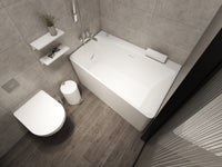 Venice 120L-BATHTUBS-INFINITE-訂造洗手盆,浴室翻新, small size bathtubs, custom-made bathtub HK,freestanding bathtub Hong Kong, 獨立式 浴缸 香港, premium bathtub brands HK, Where to buy bathtubs in Hong Kong, best custom bathroom furniture HK, Infinite Bath, Infinite浴缸, Cloakroom,Vanities, Mirrors,Bathroom Furniture, 浴室裝修,浴室 櫃 訂造