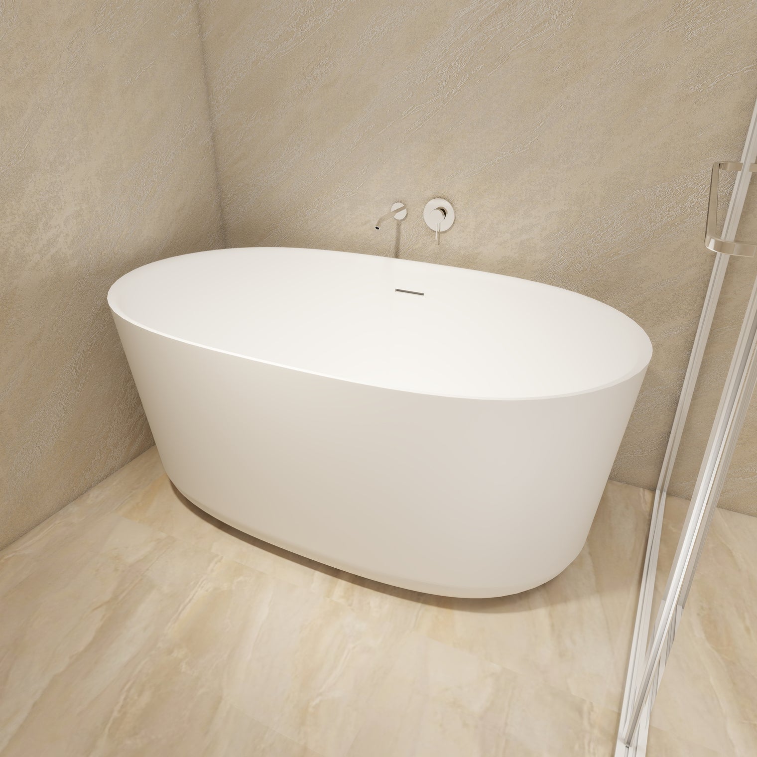 Niagara (Oval) 118-BATHTUBS-INFINITE-訂造洗手盆,浴室翻新, small size bathtubs, custom-made bathtub HK,freestanding bathtub Hong Kong, 獨立式 浴缸 香港, premium bathtub brands HK, Where to buy bathtubs in Hong Kong, best custom bathroom furniture HK, Infinite Bath, Infinite浴缸, Cloakroom,Vanities, Mirrors,Bathroom Furniture, 浴室裝修,浴室 櫃 訂造