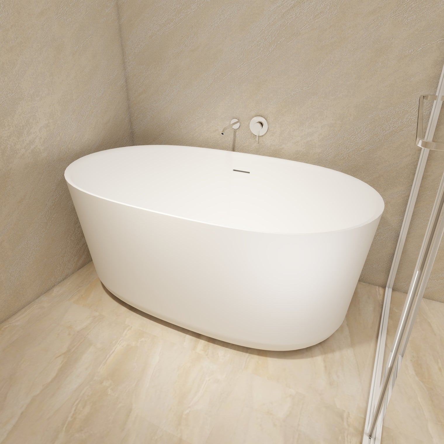 Niagara (Oval) 118-BATHTUBS-INFINITE-訂造洗手盆,浴室翻新, small size bathtubs, custom-made bathtub HK,freestanding bathtub Hong Kong, 獨立式 浴缸 香港, premium bathtub brands HK, Where to buy bathtubs in Hong Kong, best custom bathroom furniture HK, Infinite Bath, Infinite浴缸, Cloakroom,Vanities, Mirrors,Bathroom Furniture, 浴室裝修,浴室 櫃 訂造
