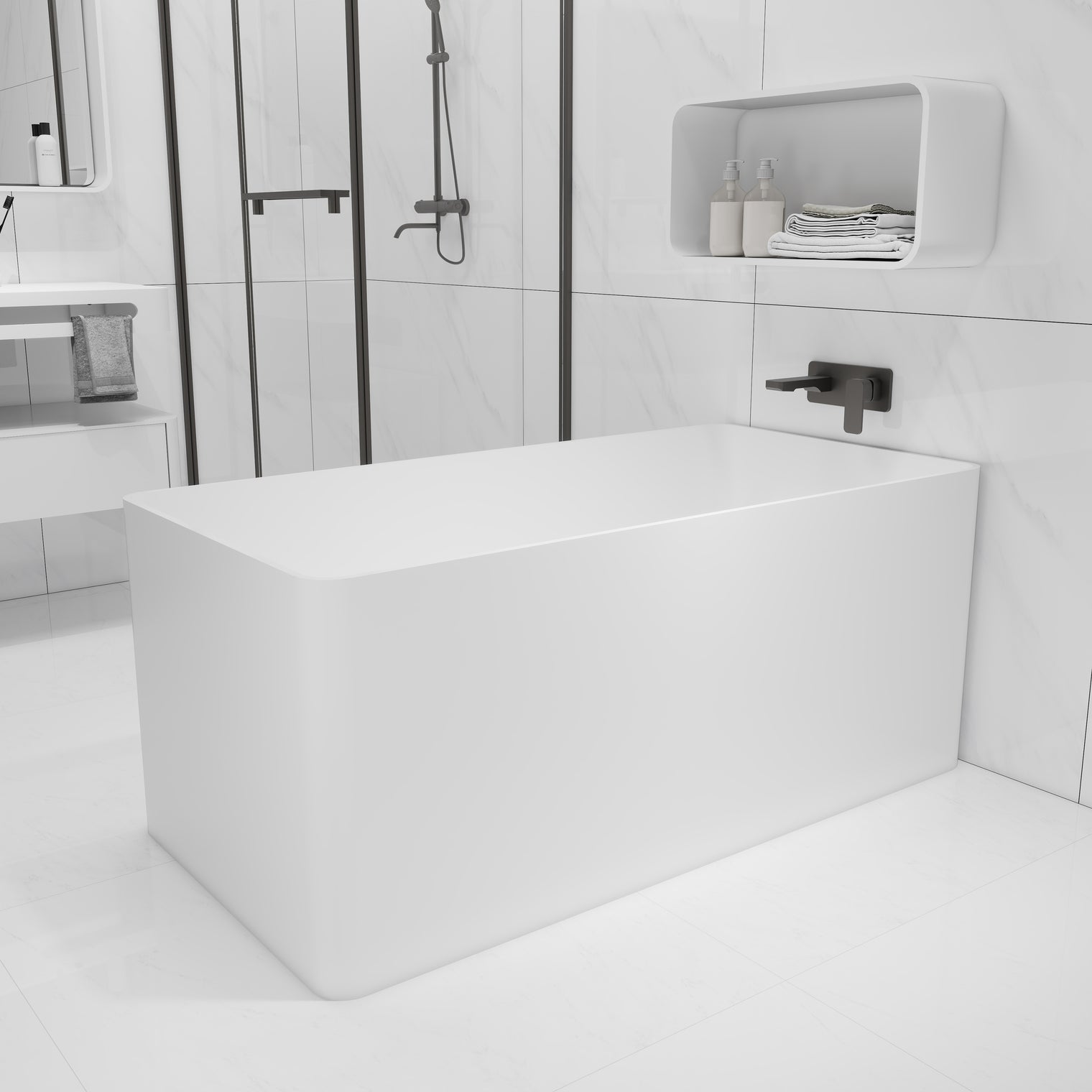 Cirque 130-BATHTUBS-INFINITE-訂造洗手盆,浴室翻新, small size bathtubs, custom-made bathtub HK,freestanding bathtub Hong Kong, 獨立式 浴缸 香港, premium bathtub brands HK, Where to buy bathtubs in Hong Kong, best custom bathroom furniture HK, Infinite Bath, Infinite浴缸, Cloakroom,Vanities, Mirrors,Bathroom Furniture, 浴室裝修,浴室 櫃 訂造