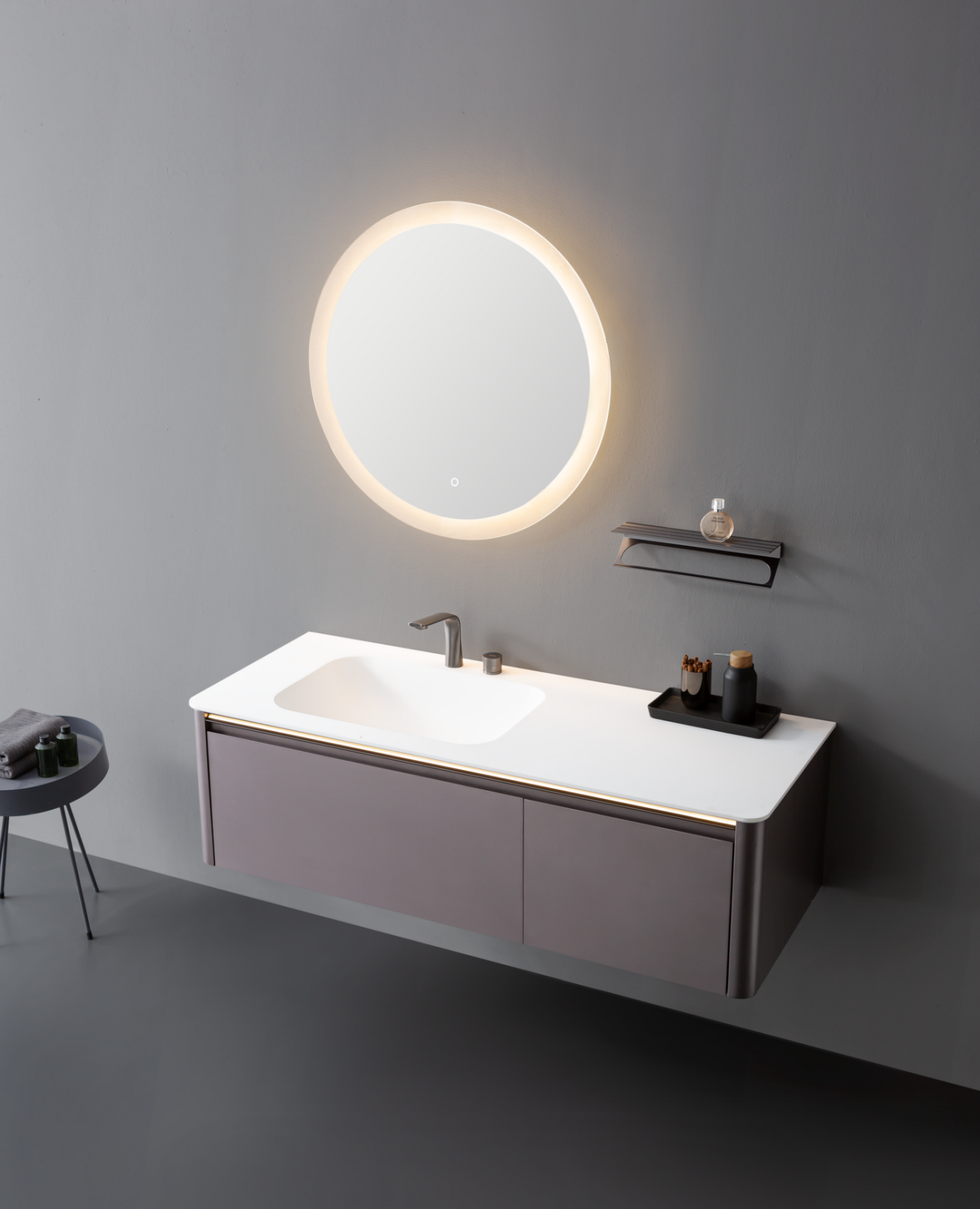 Oslo Washbasin Cabinet 150-WALL MOUNT WASHBASINS-INFINITE-訂造洗手盆,浴室翻新, small size bathtubs, custom-made bathtub HK,freestanding bathtub Hong Kong, 獨立式 浴缸 香港, premium bathtub brands HK, Where to buy bathtubs in Hong Kong, best custom bathroom furniture HK, Infinite Bath, Infinite浴缸, Cloakroom,Vanities, Mirrors,Bathroom Furniture, 浴室裝修,浴室 櫃 訂造