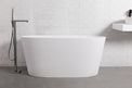Verona 150 Freestanding Designer Solid Surfaces Oval Bathtub Verona系列1米5鵝蛋型人造石設計師獨立式鍋居浴缸採用特別溢水設計