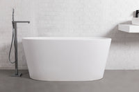 Verona 150 Freestanding Designer Solid Surfaces Oval Bathtub Verona系列1米5鵝蛋型人造石設計師獨立式鍋居浴缸採用特別溢水設計