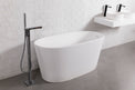 Verona 150 Freestanding Designer Solid Surfaces Oval Bathtub Verona系列1米5鵝蛋型人造石設計師獨立式鍋居浴缸採用特別溢水設計