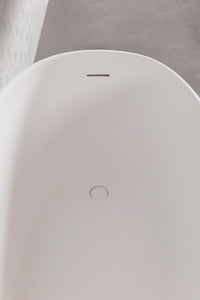 Verona 150 Freestanding Designer Solid Surfaces Oval Bathtub Verona系列1米5鵝蛋型人造石設計師獨立式鍋居浴缸採用特別溢水設計