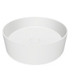Super Thin Edge 40CL Round Solid Surfaces Overcounter Washbasin Super Thin Edge系列超薄邊40厘米圓型膚感人造石台上洗手盆