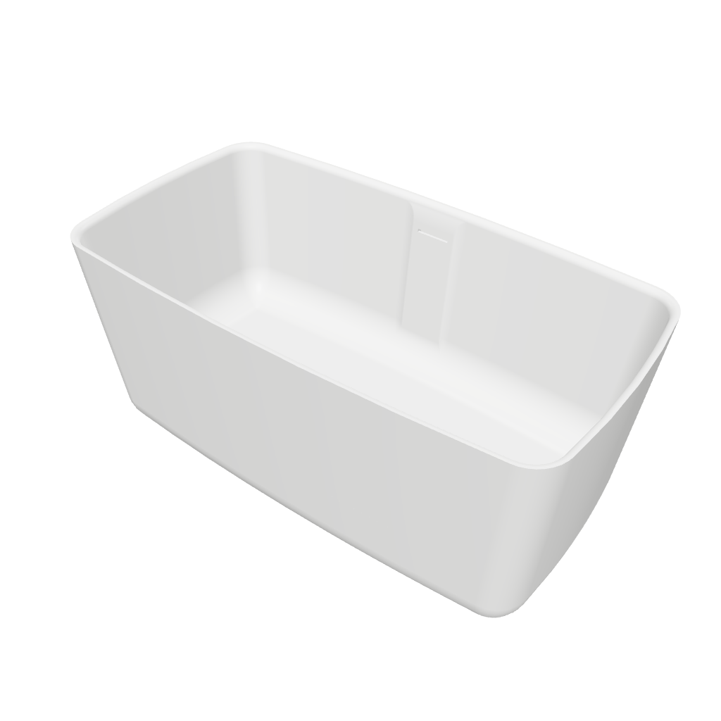 Niagara (Rounded Rectangle) 118 Freestanding Designer Solid Surfaces Rounded Rectangle Bathtub Niagara系列1米1圓角長方型人造石設計師獨立式蝸居浴缸採用特別溢水設計