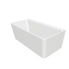 Venice 165 Freestanding Designer Rounded Rectangle Solid Surfaces Back-To-Wall Bathtub Venice系列1米6圓角長方型人造石設計師獨立靠牆式浴缸採用特別溢水設計