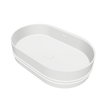 Foggie 55 Designer Solid Surfaces Overcounter Washbasin Foggia系列55CM橢圓型人造石設計師檯上式臉盆採用特別溢水設計