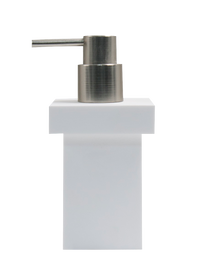 ROME Square Soap Dispenser-Accessories-high-end bathtub showroom Hong Kong, Infinite Bath, Infinite Showroom, mirror cabinet,Bathtub details, Bathroom Accessories,bathroom solid surface, bathroom tailor,bathroom furniture, 浴室物料,浴室配件,浴缸香港, Bathroomware ,Bespoke bathroom,洗手盤 訂造,Cloakroom,Vanities, Mirrors,Bathroom Furniture, 浴室裝修,浴室 櫃 訂造