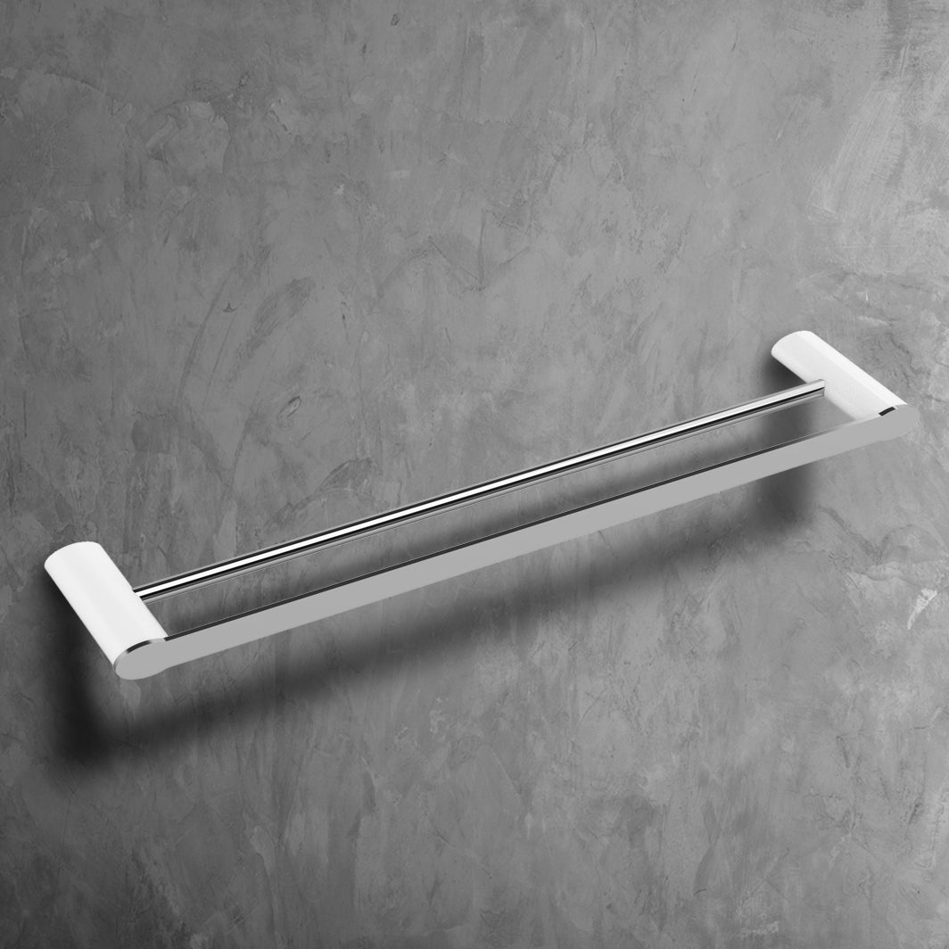 NUUK Double Towel Rail 60-Towel Rails & Towel Rings-high-end bathtub showroom Hong Kong, Infinite Bath, Infinite Showroom, mirror cabinet,Bathtub details, Bathroom Accessories,bathroom solid surface, bathroom tailor,bathroom furniture, 浴室物料,浴室配件,浴缸香港, Bathroomware ,Bespoke bathroom,洗手盤 訂造,Cloakroom,Vanities, Mirrors,Bathroom Furniture, 浴室裝修,浴室 櫃 訂造