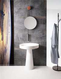 Float P D60 w/Pedestal-PEDESTAL WASHBASINS-訂造一體無縫洗手盆,Tailor made Washbasins,waterbasin hk, 浴室物料,浴室裝修,訂造洗手盆,浴室翻新,Bathroomware ,Bespoke bathroom,浴室配件,訂造浴室潔具,訂造浴室傢俬,香港 浴室設計 公司,best custom bathroom furniture HK, Infinite Bath