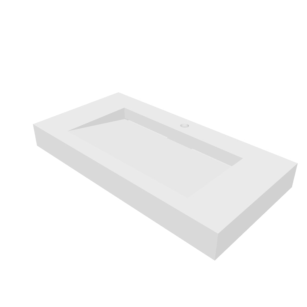 INFINITE | Minerva WM 90 | Wall Mount Washbasin | INFINITE Solid Surfaces