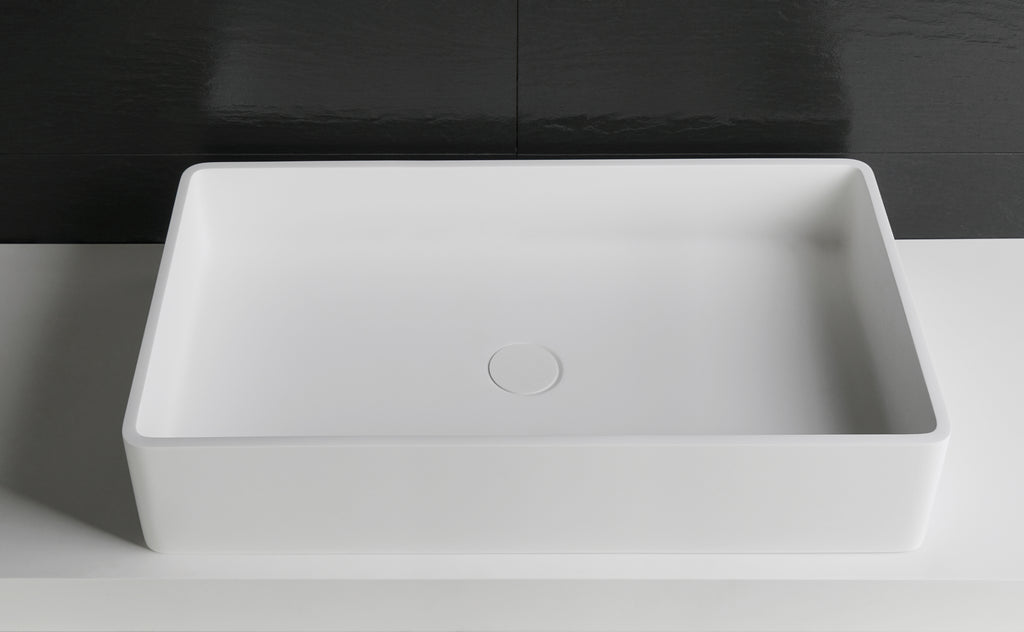 INFINITE | Bologna RR 70 Overcounter Washbasin | INFINITE Solid Surfaces