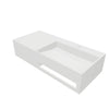 INFINITE | Pure WM 90R with Drawer | Wall Mount Washbasin | INFINITE Solid Surfaces