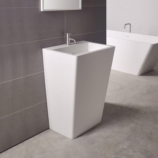 Salina P 55-PEDESTAL WASHBASINS-訂造一體無縫洗手盆,Tailor made Washbasins,waterbasin hk, 浴室物料,浴室裝修,訂造洗手盆,浴室翻新,Bathroomware ,Bespoke bathroom,浴室配件,訂造浴室潔具,訂造浴室傢俬,香港 浴室設計 公司,best custom bathroom furniture HK, Infinite Bath