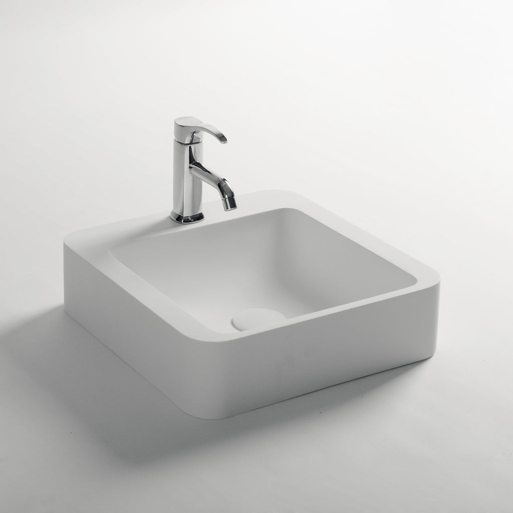 INFINITE | Bari Deck 41 Overcounter Washbasin | INFINITE Solid Surfaces