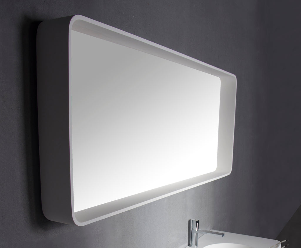 INFINITE | CIRQUE Mirror Shelf 120 | INFINITE Solid Surfaces