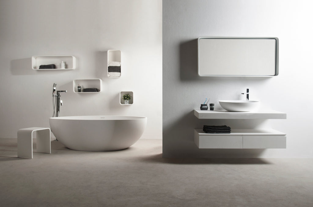 INFINITE | Ferrara 180 Bathtub | INFINITE Solid Surfaces
