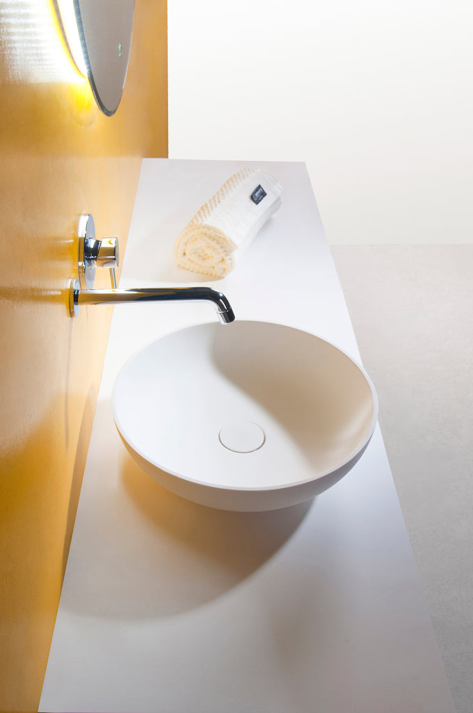 INFINITE | Super Thin Edge 39L | Overcounter Washbasin | INFINITE Solid Surfaces