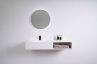 Spio WM 120L w/Shelf-WALL MOUNT WASHBASINS-訂造一體無縫洗手盆,Tailor made Washbasins,waterbasin hk, 浴室物料,浴室裝修,訂造洗手盆,浴室翻新,Bathroomware ,Bespoke bathroom,浴室配件,訂造浴室潔具,訂造浴室傢俬,香港 浴室設計 公司,best custom bathroom furniture HK, Infinite Bath