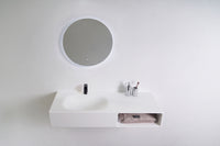 Spio WM 120L w/Shelf-WALL MOUNT WASHBASINS-訂造一體無縫洗手盆,Tailor made Washbasins,waterbasin hk, 浴室物料,浴室裝修,訂造洗手盆,浴室翻新,Bathroomware ,Bespoke bathroom,浴室配件,訂造浴室潔具,訂造浴室傢俬,香港 浴室設計 公司,best custom bathroom furniture HK, Infinite Bath
