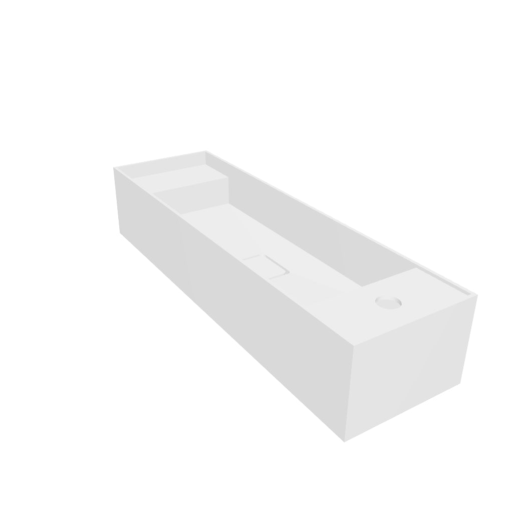 INFINITE | CUBE-X WM 75 | Wall Mount Washbasin | INFINITE Solid Surfaces