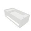 INFINITE | CUBE-X WM 60 with Towel Bar & Deck | Wall Mount Washbasin | INFINITE Solid Surfaces