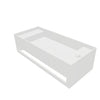INFINITE | CUBE-X WM 70 with Towel Bar & Deck | Wall Mount Washbasin | INFINITE Solid Surfaces