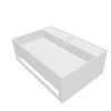 INFINITE | CUBE-X WM 60 with Towel Bar | Wall Mount Washbasin | INFINITE Solid Surfaces