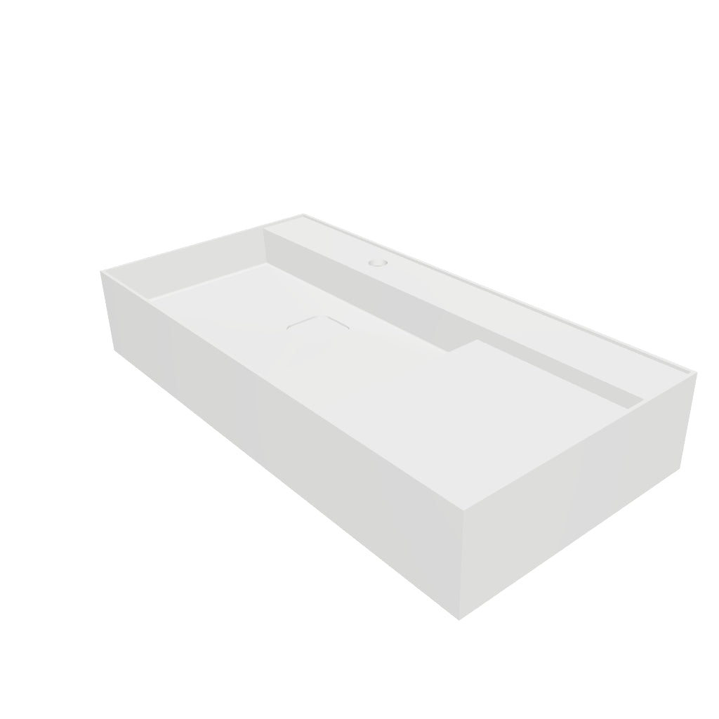 INFINITE | CUBE-X WM 90L | Wall Mount Washbasin | INFINITE Solid Surfaces