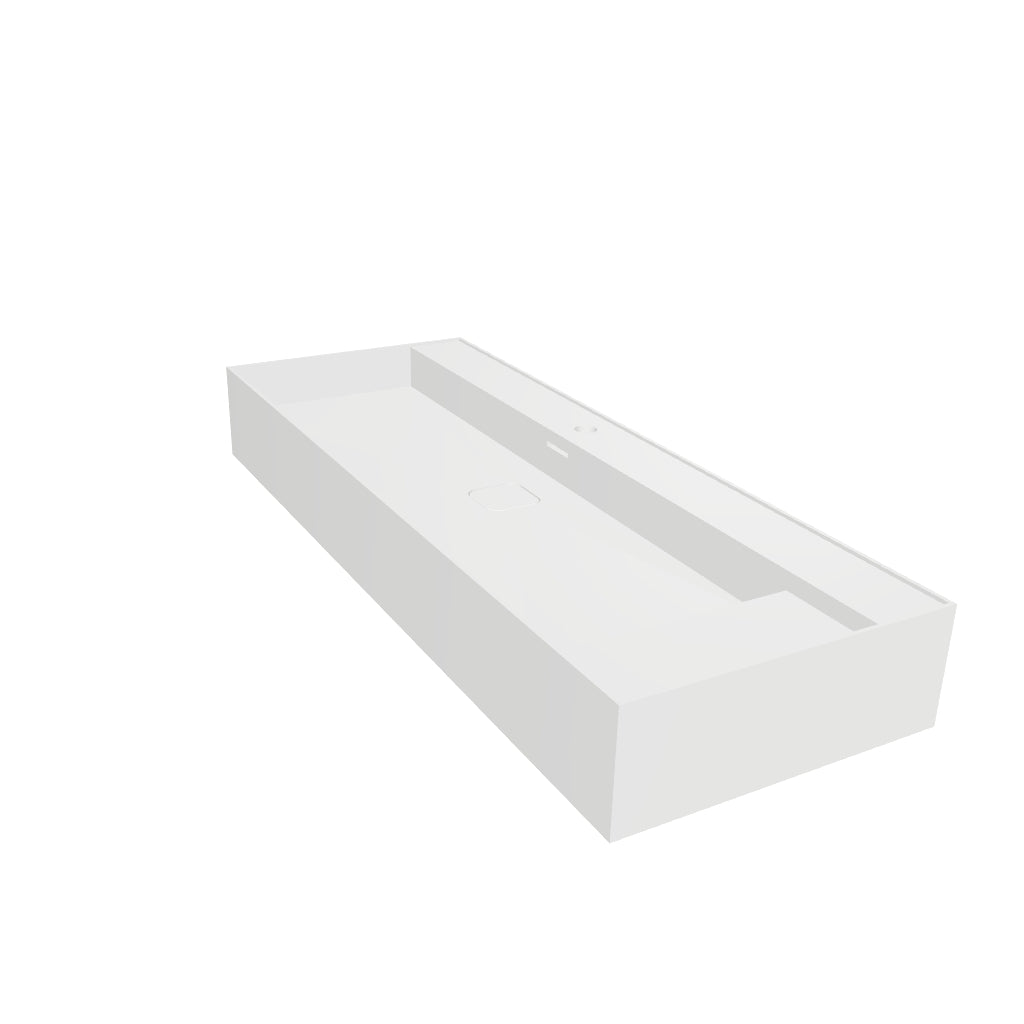INFINITE | CUBE-X WM 120L | Wall Mount Washbasin | INFINITE Solid Surfaces