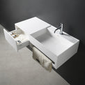 CUBE-X WM 90R w/Drawer-WALL MOUNT WASHBASINS-訂造一體無縫洗手盆,Tailor made Washbasins,waterbasin hk, 浴室物料,浴室裝修,訂造洗手盆,浴室翻新,Bathroomware ,Bespoke bathroom,浴室配件,訂造浴室潔具,訂造浴室傢俬,香港 浴室設計 公司,best custom bathroom furniture HK, Infinite Bath
