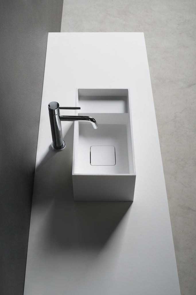 INFINITE | CUBE-X 40 Overcounter Washbasin | INFINITE Solid Surfaces