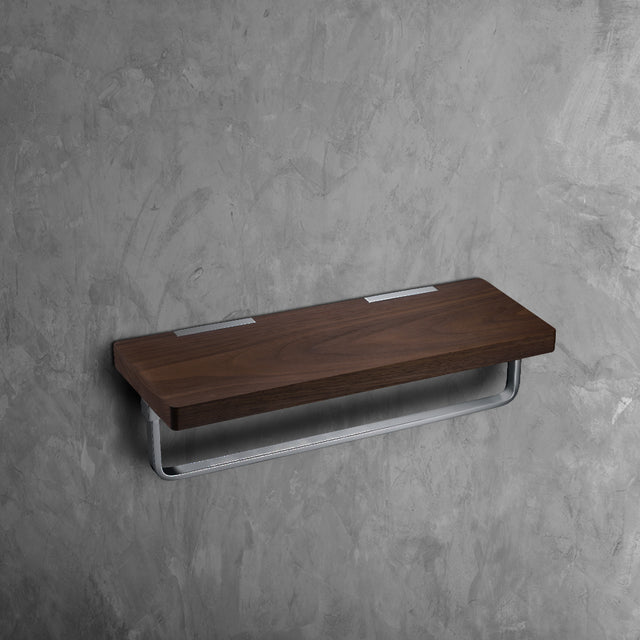 MANILA Towel Rail 30 w/Shelf-Towel Rails & Towel Rings-high-end bathtub showroom Hong Kong, Infinite Bath, Infinite Showroom, mirror cabinet,Bathtub details, Bathroom Accessories,bathroom solid surface, bathroom tailor,bathroom furniture, 浴室物料,浴室配件,浴缸香港, Bathroomware ,Bespoke bathroom,洗手盤 訂造,Cloakroom,Vanities, Mirrors,Bathroom Furniture, 浴室裝修,浴室 櫃 訂造
