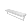INFINITE | WIEN Towel Rail with Shelf | Zinc base, Brass pipe