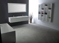 Lugano 170 Freestanding Solid Surfaces Rectangle Bathtub Lugano系列1米7長方型人造石獨立式大浴缸採用特別溢水設計