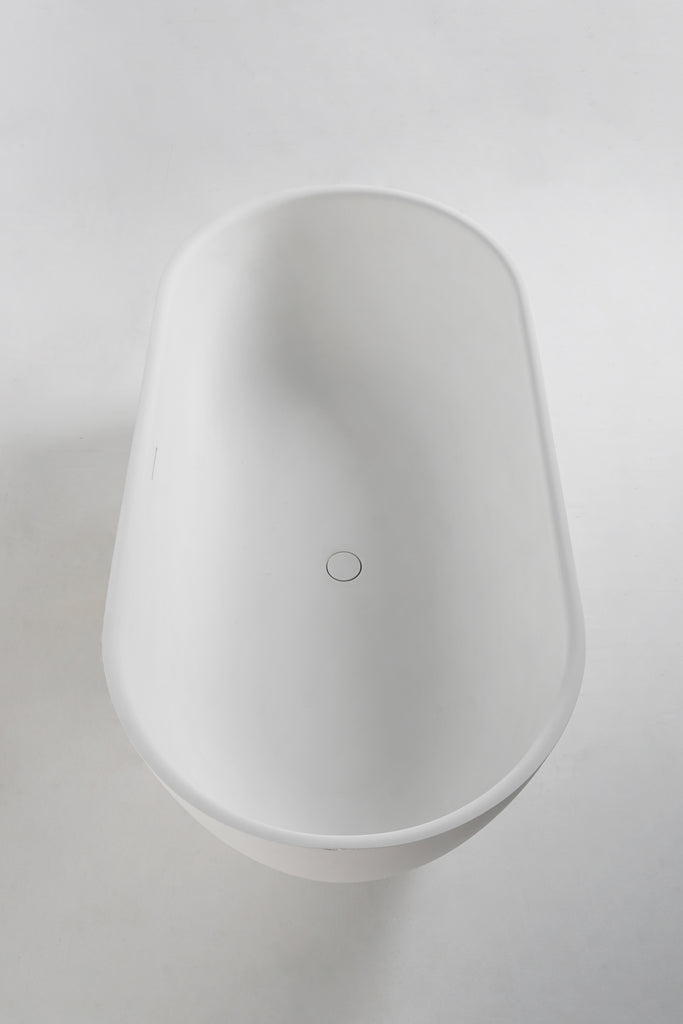 Rieti 178 Freestanding Solid Surfaces Ellipse Bathtub Rieti系列1米7橢圓型人造石獨立式大浴缸採用特別溢水設計